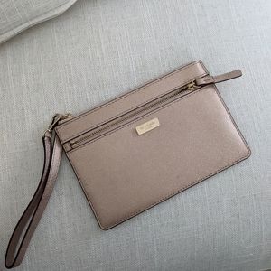 Kate Spade Rose Gold Wristlet/Clutch